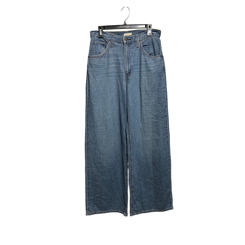 Levi's Cinch Baggy Jeans Womens 29 Blue Wide Leg High Rise Denim Streetwear